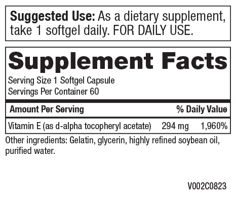 Natural Vitamin E - 294mg