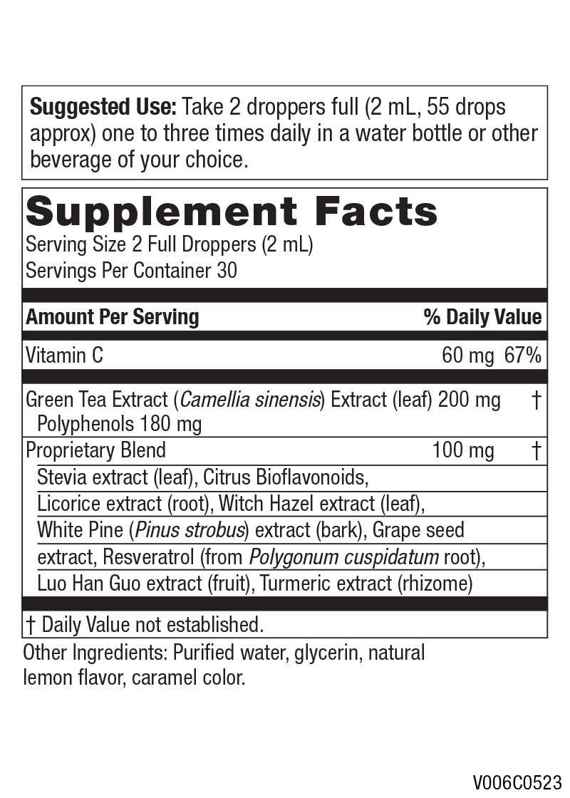 Liquid Green Tea Plus Resveratrol