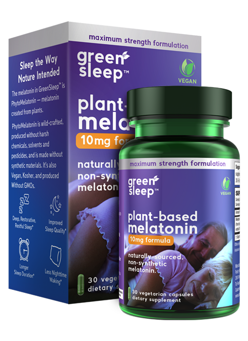 GreenSleep™ - Plant-Based Melatonin - 10mg - Extra Strength